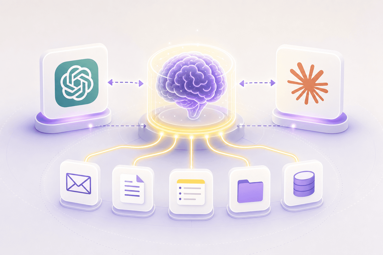 A connected memory layer between ChatGPT, Claude, and work sources